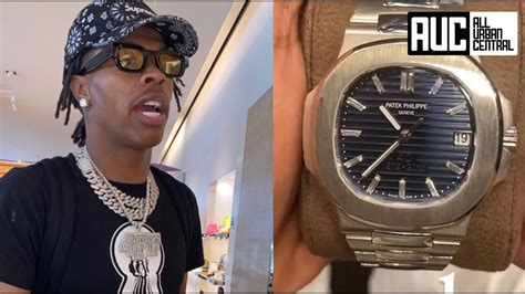 lil.baby fake watch|lil baby patek watch.